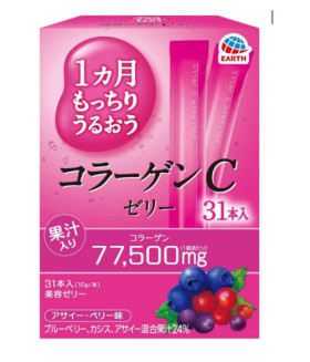 Японский питьевой коллаген в форме желе со вкусом лесным ягод Earth Collagen C Jelly 310g (на 31 день)