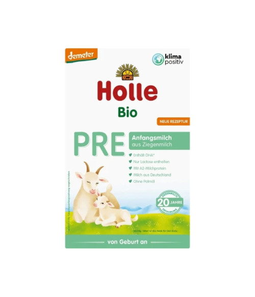 Holle Organic Infant Formula PRE Goat Milk, 400 g From birth The
