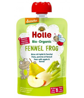 Holle Organic baby food pouch -fennel frog (6+ Months)