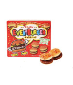 ПЕЧЕНЬЕ В ФОРМЕ БУРГЕРА С ШОКОЛАДНОЙ ПРОСЛОЙКОЙ EVERY BURGER BOURBON, ЯПОНИЯ, 66 Г