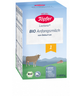 Topfer Stage 1 Lactana Organic (Bio) Infant Milk Formula With DHA (600g)