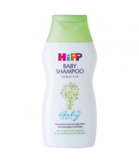 Hipp baby shampoo sensitive with natural organic almond extract - 200ml