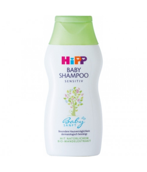Hipp baby shampoo sensitive with natural organic almond extract - 200ml