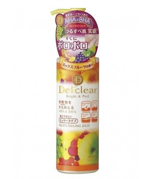 Meishoku Detclear Bright & Peel Fruits Peeling Jelly 180ml Made in Japan