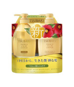 SHISEIDO TSUBAKI Premium Volume & Repair Shampoo And Conditioner Set (Shampoo 490 ml & conditioner 490 ml)